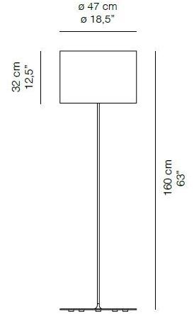Quadrifoglio Торшер из углеродного волокна Half moon sun-id-1438064 - Вид №2
