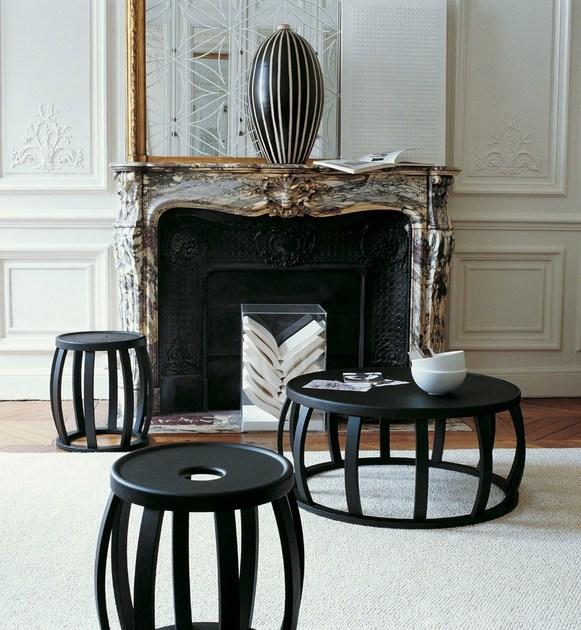 Maxalto Круглый журнальный столик из массива дерева Loto sun-id-1452236 - Вид №1