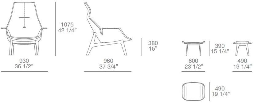 Poliform Кресло из ткани с подголовником Ventura sun-id-1457074 - Вид №14