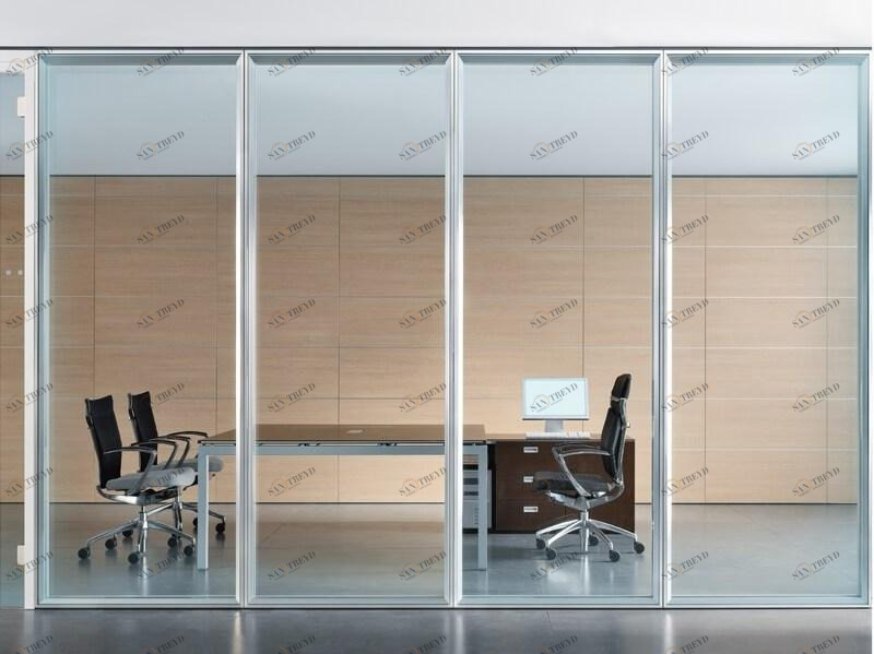 ESTEL GROUP Стеклянная звуконепроницаемая сдвижная стена для офиса sun-id-1514408