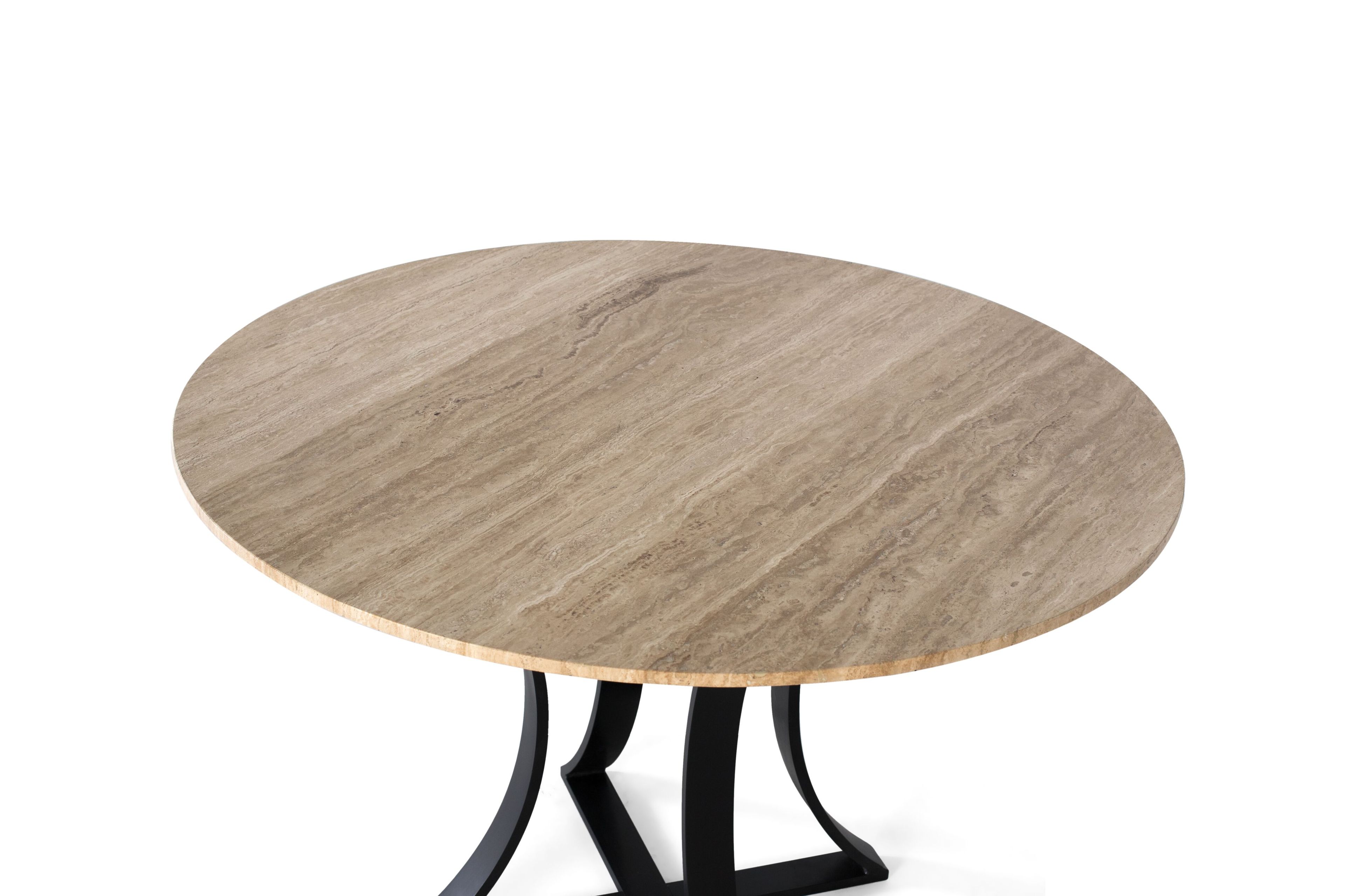 Круглый травертиновый стол Giner y Colomer 1651 ARCH-00076913 - Вид №1