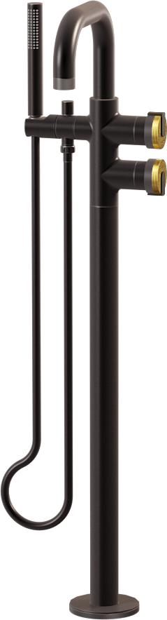 E-11557-R1BAU-L1OB-GM Смеситель напольный отдельностоящий (внешняя часть) GRAFF MOD+