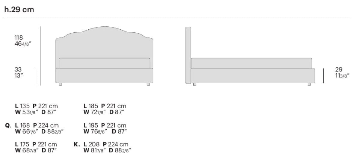 Двуспальная кровать Bolzan Dafne ARCH-00130315 - Вид №17