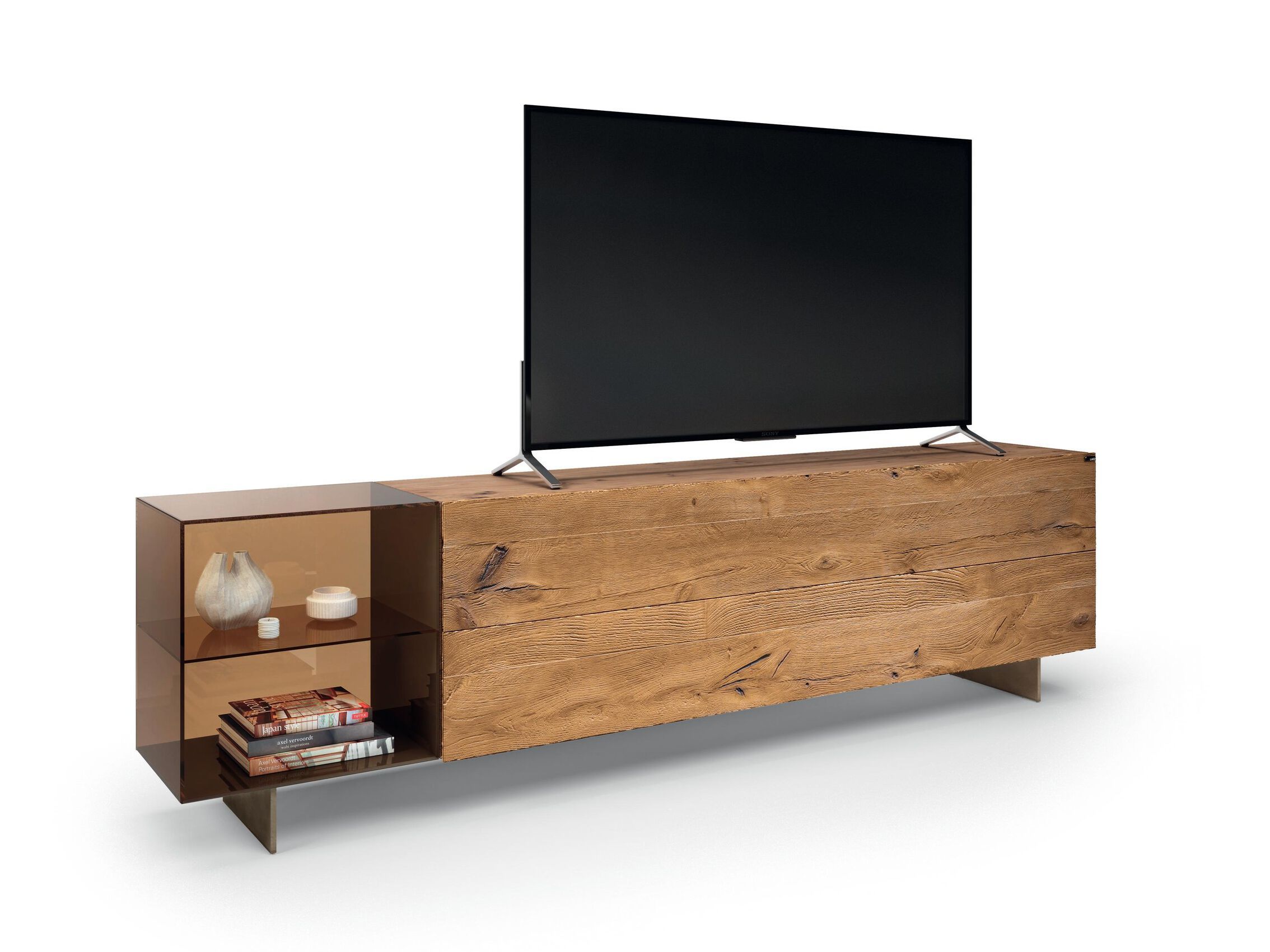 Деревянный шкаф для телевизора с ящиками Lago 36e8 ARCH-00124909 - Вид №1