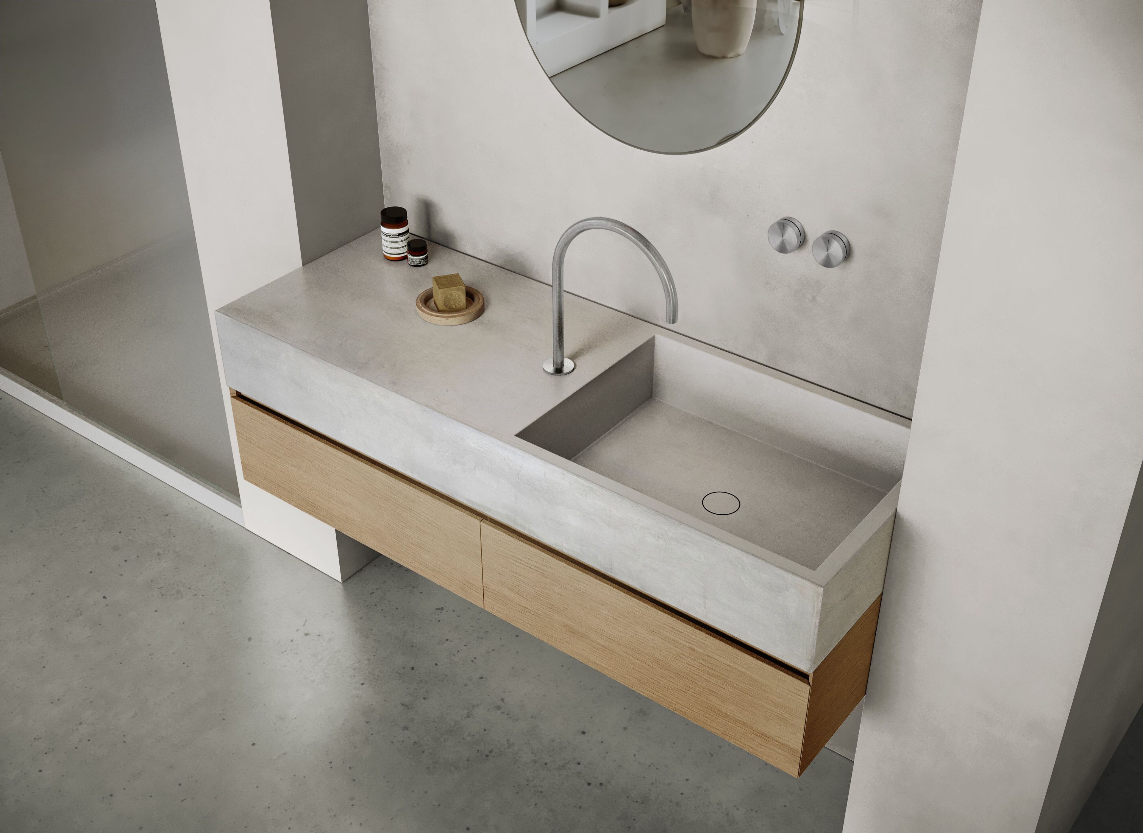 Прямоугольный подвесной одиночный умывальник COCOON Maison ARCH-00045271 - Вид №15