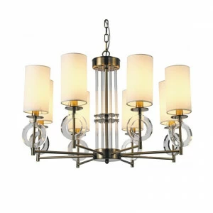 Светильник подвесной на 8 ламп 42х78 см белый Felton KM0842P-8 DELIGHT COLLECTION ДИЗАЙНЕРСКИЕ 00-3883074 Белый;серебро