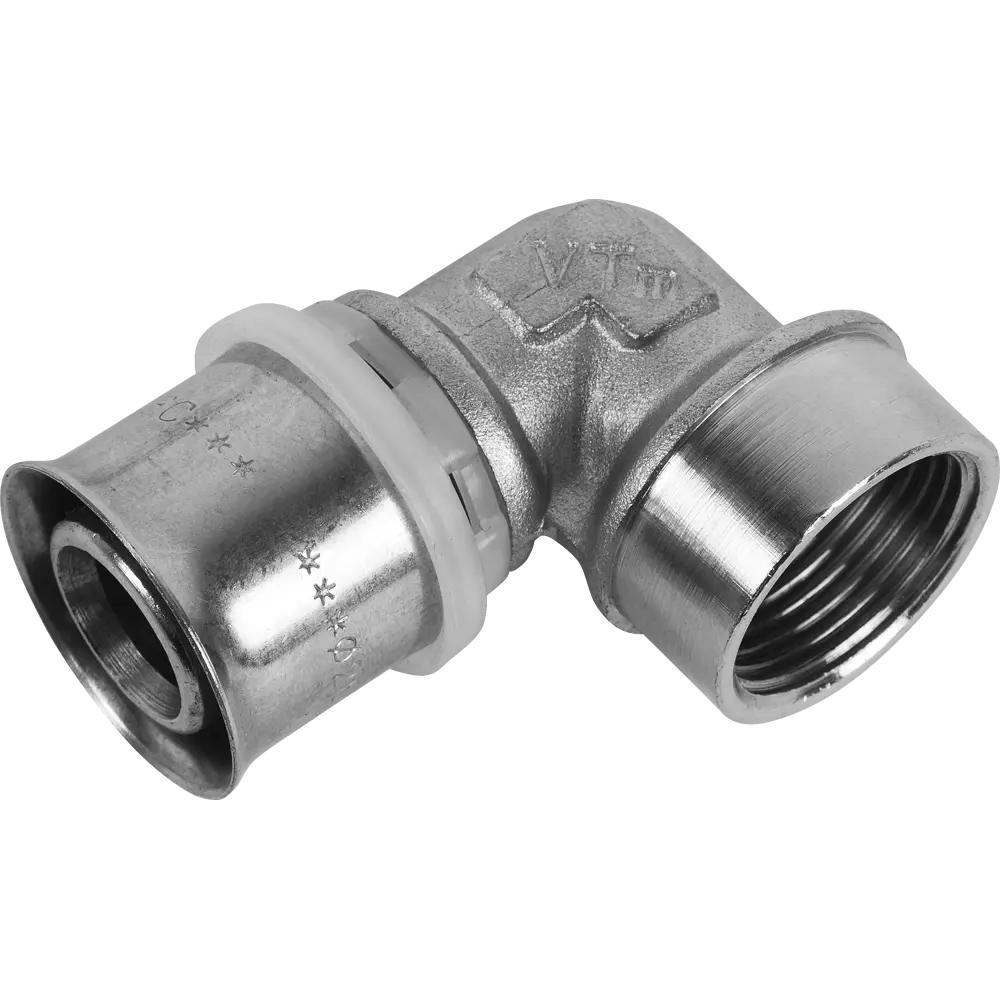 Угол комбинированный 90° Valtec 3/4"x26 мм ВР никелированная латунь VTM.252.N.002605 15474647 STLM-2118943 