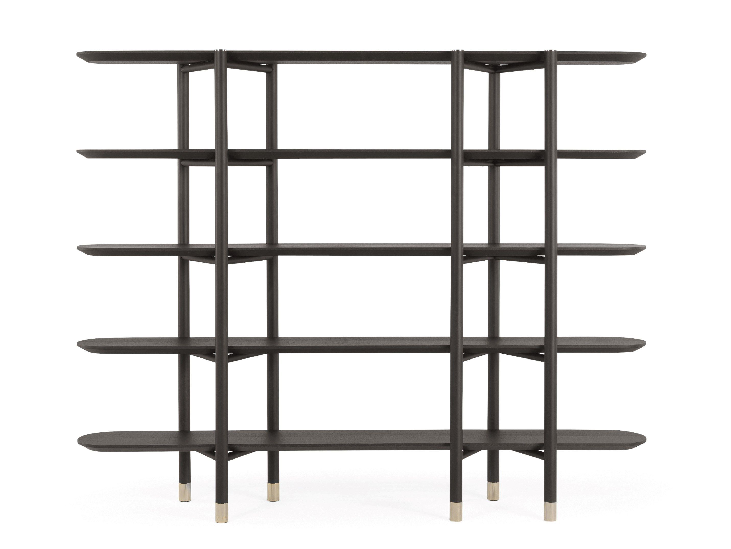 Деревянный двухсторонний книжный шкаф ETRO Home Interiors Woodstock ARCH-00076655