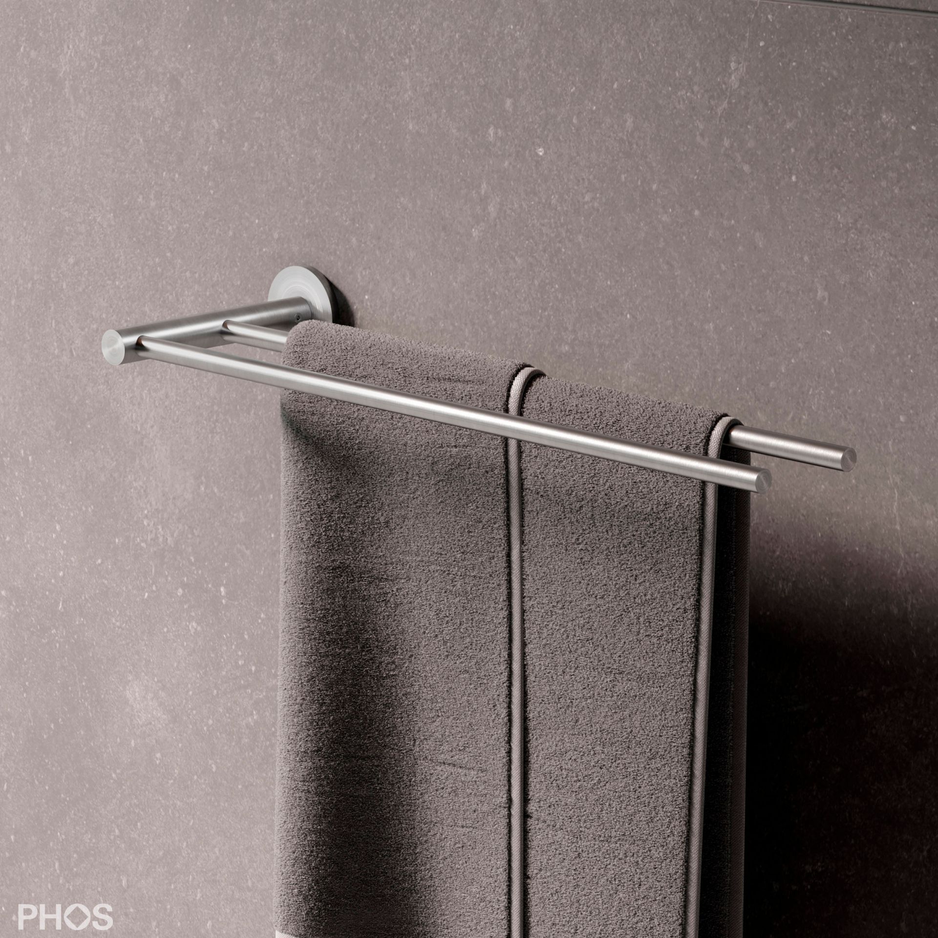 HS26-140EDS460 Двойной полотенцесушитель, открытый с одной стороны PHOS 