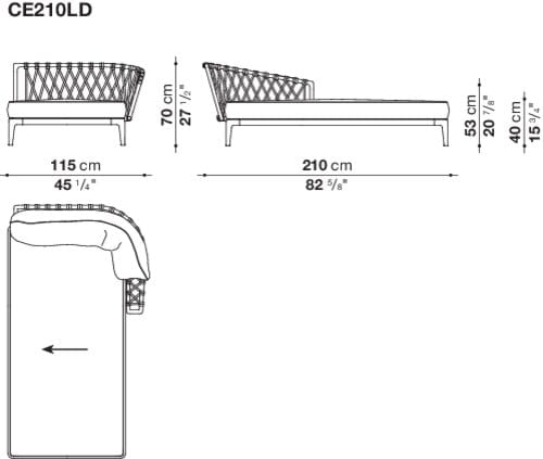Ткань сад диван B&B Italia Outdoor ARCH-00084560 - Вид №14