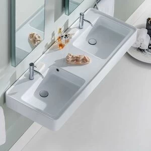 46063 Подвесная раковина настенная овальная Rapsel  белая