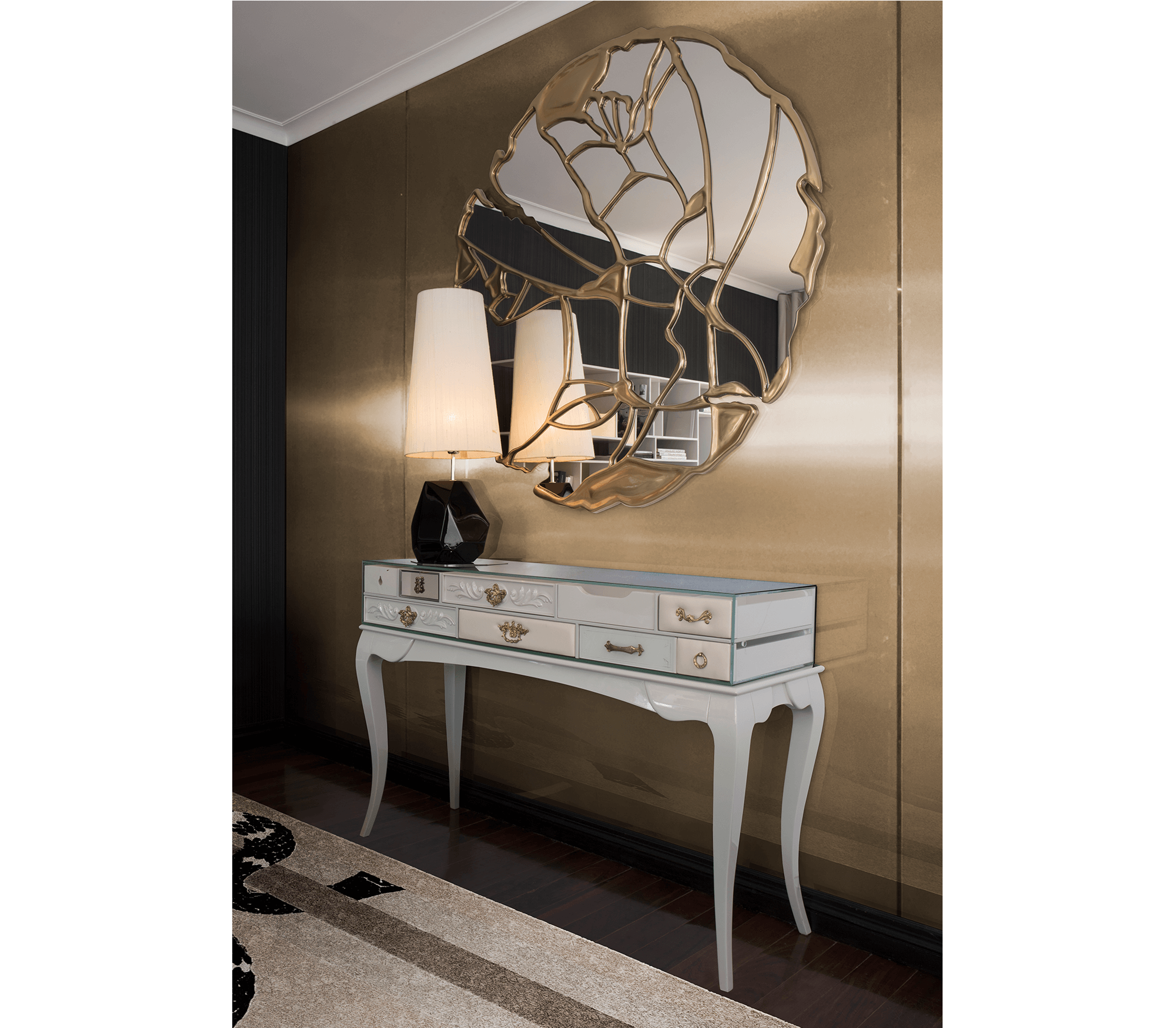 0-004 Йорк белая консоль Boca Do Lobo  - Вид №3