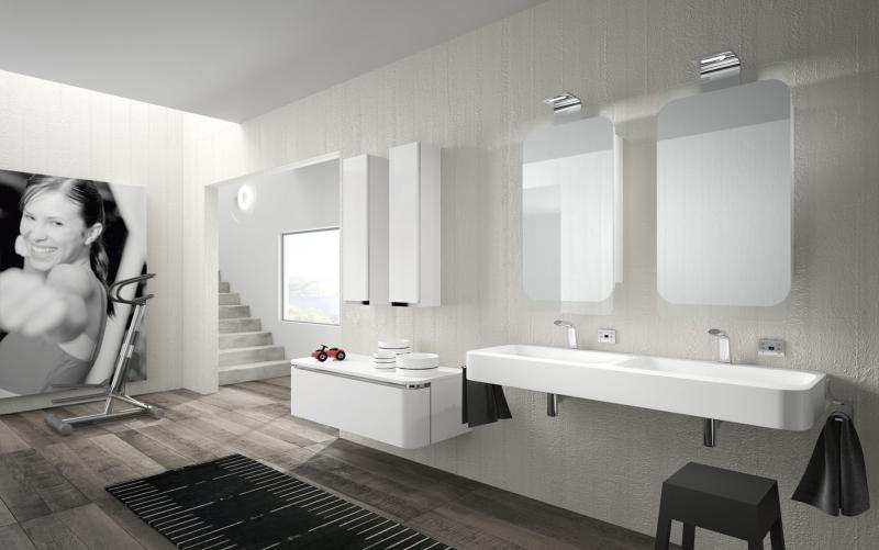 AC02 ACACIA Комплект мебели для ванной комнаты 140х 51х 13 см ARDECO Ardeco S. R. L 7978 - Вид №3