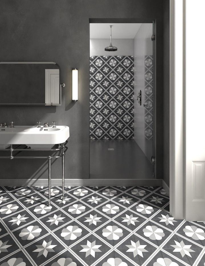 Devon&Devon Настенная / напольная плитка из керамогранита с эффектом энкаустики Surface sun-id-1404539 - Вид №3