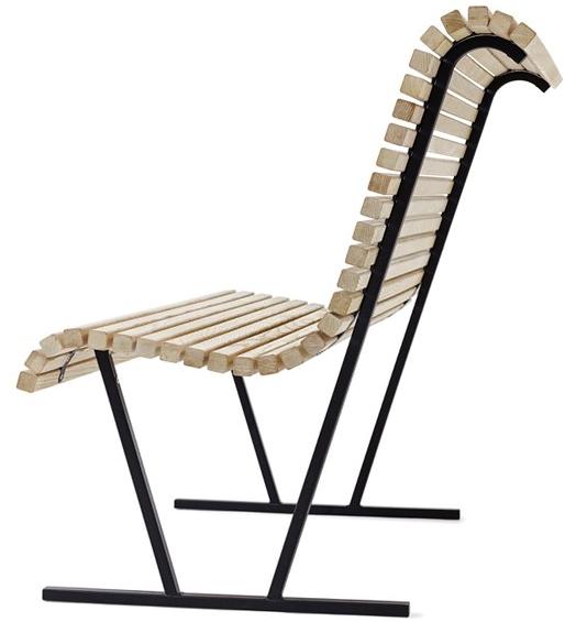 Nola Industrier Деревянная скамейка со спинкой  U19-05  - Вид №2