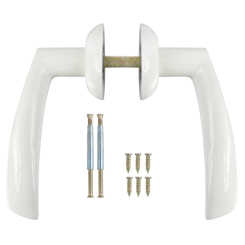 Дверные ручки EDSON EDS-14-Z01 белые для межкомнатных дверей 85170506 STLM-0059403 - Вид №1