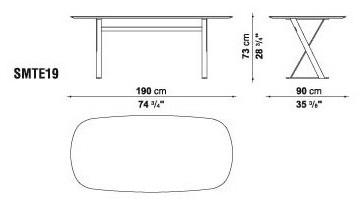 Maxalto Прямоугольный мраморный стол Pathos sun-id-1449010 - Вид №4