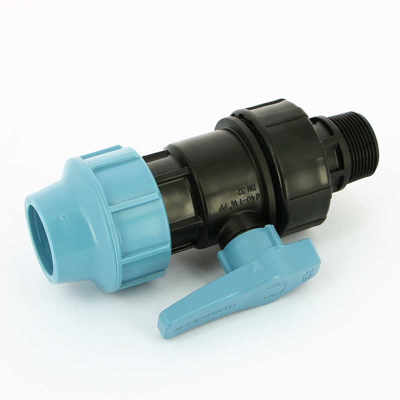 Кран обжим-Н Unidelta 40 х 1"1/4 для труб ПНД полипропилен PP-B 1072040005001 - Вид №4