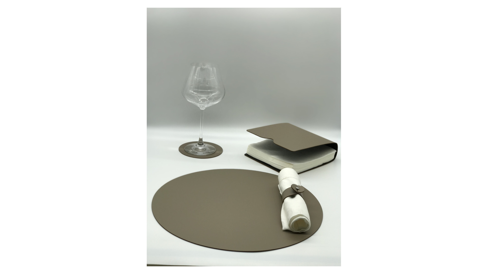 10638147 ADJ Салфетница 17см (капучино) Многослойная кожа SPECTRO  - Вид №2