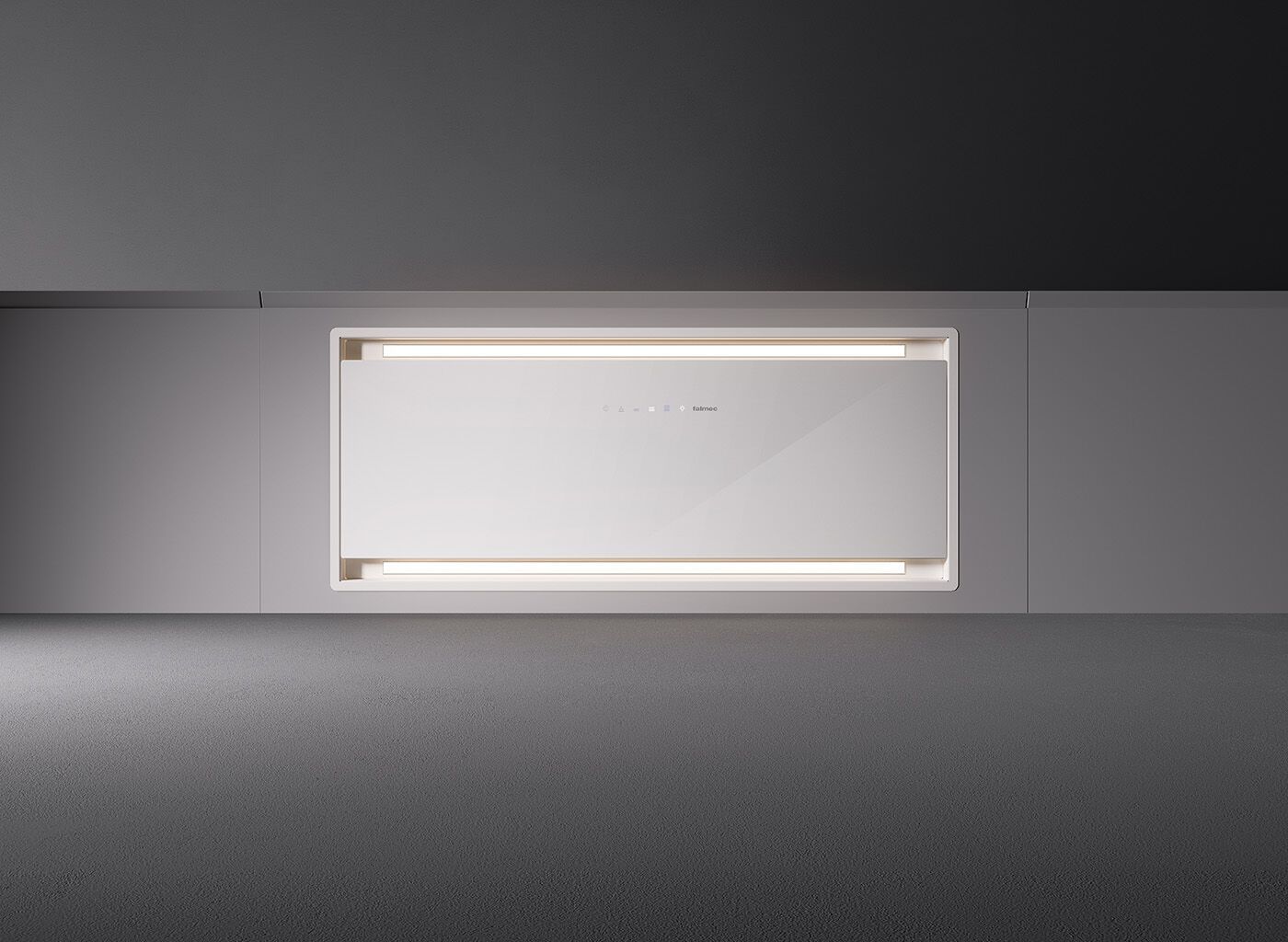 Встраиваемая стальная и стеклянная вытяжка со встроенным освещением Falmec дизайн ARCH-00005140 - Вид №5