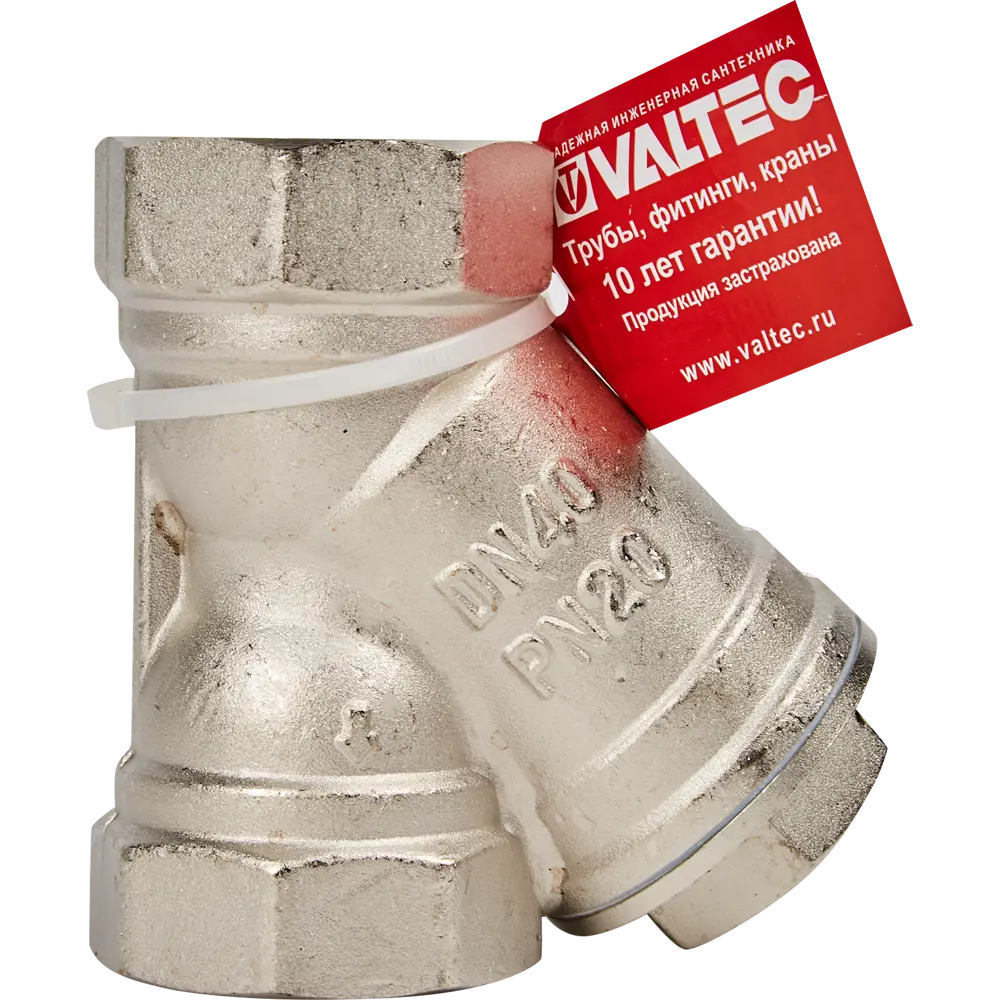 Фильтр косой Valtec 400-500 мкм латунь 1 1/2" VT.192.N.08 82564562 STLM-2141739  - Вид №3