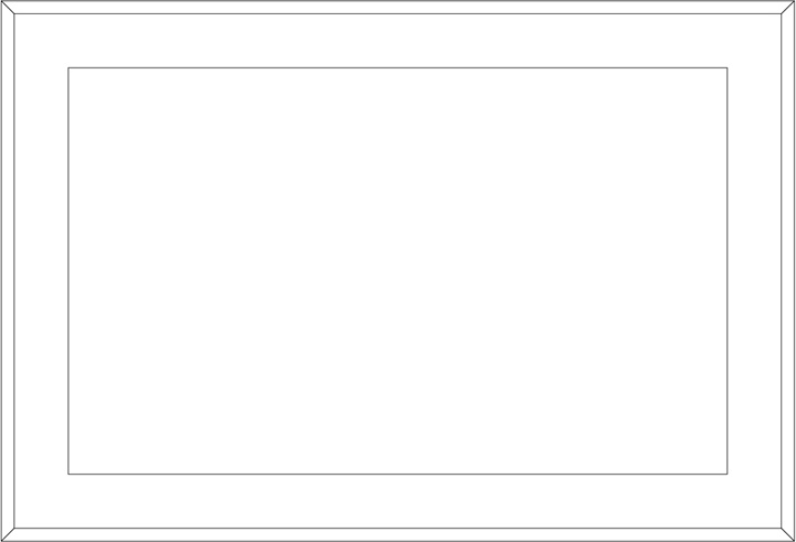 BY 2206 Зеркало в багетной раме cо встроенным LED-светильником 27,5 W EVOFORM Ledside - Вид №1