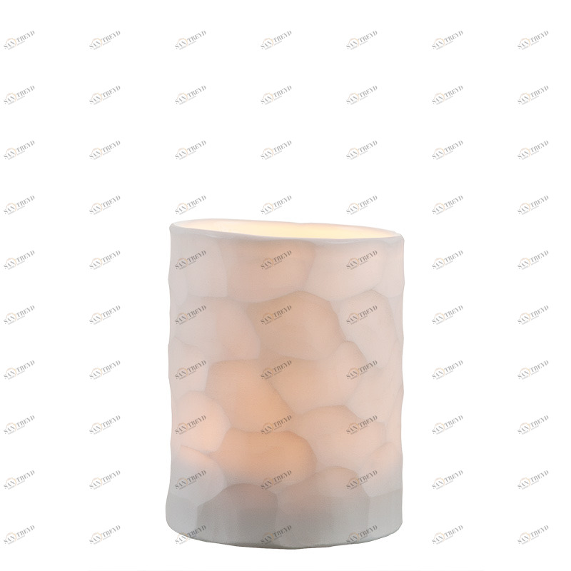 Подсвечник стеклянный белый Fontana S от Eichholtz EICHHOLTZ  246127 Белый 