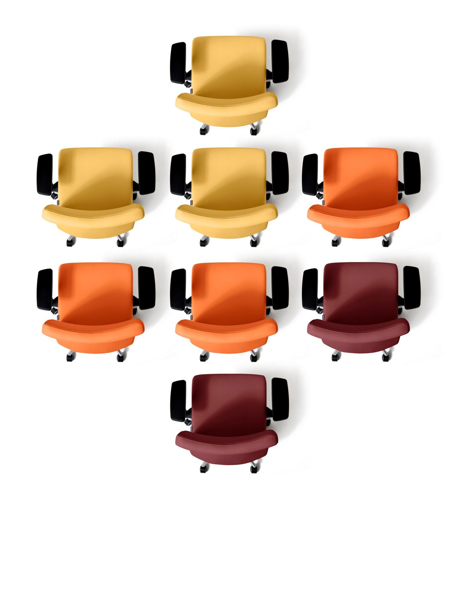 Офисное кресло руководителя из искусственной кожи с колесами Diemme Duke ARCH-00033421 - Вид №4