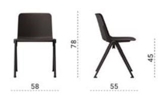 Полипропиленовый стул для конференций с подлокотниками Las Mobili художественная литература ARCH-00042288 - Вид №2