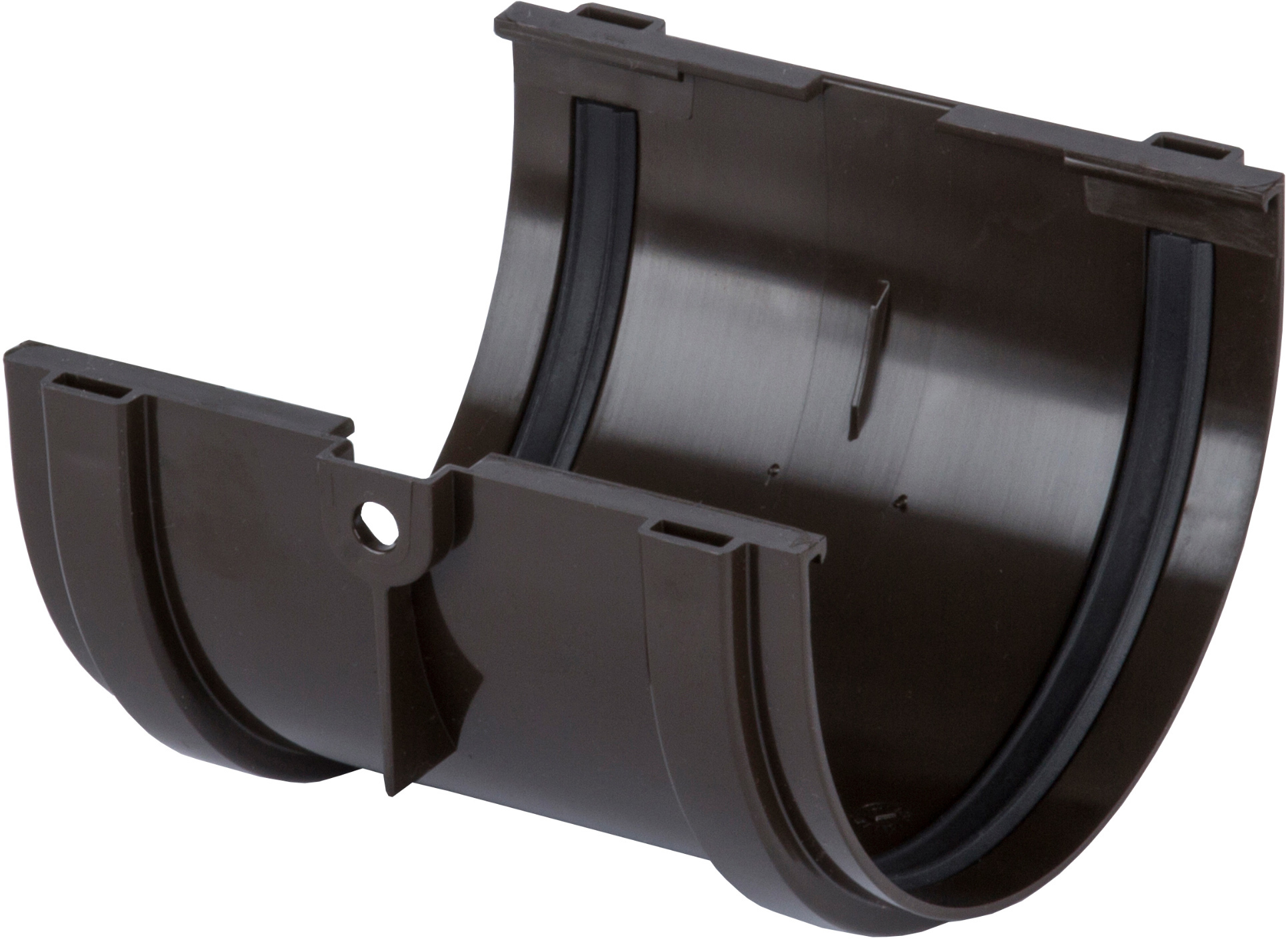 81930144 Соединитель желобов Dacha 120 мм коричневый STLM-0014104 DÖCKE