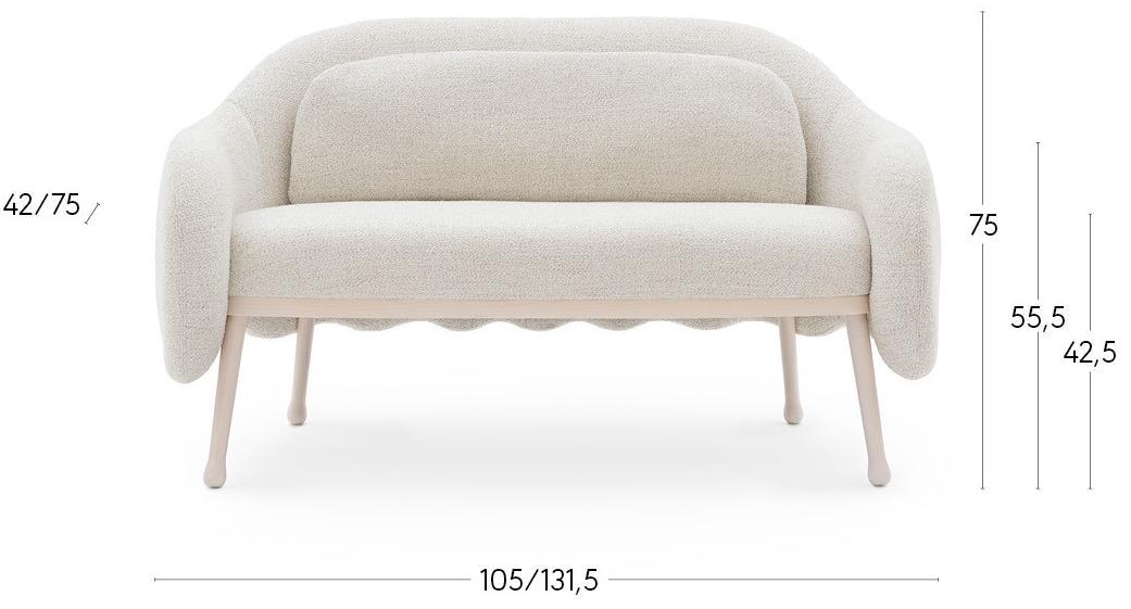 Billiani Диван из ткани Corolla 273 - Вид №2