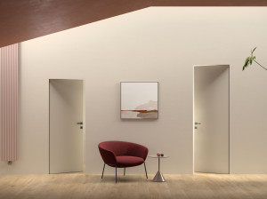 Реверсивные стены заподлицо дверь