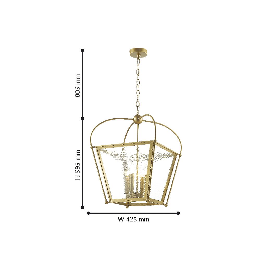 Подвесная люстра Favourite Trapeze 2019-4P FAVOURITE ДИЗАЙНЕРСКИЕ, TRAPEZE 108684 Золотой  - Вид №1
