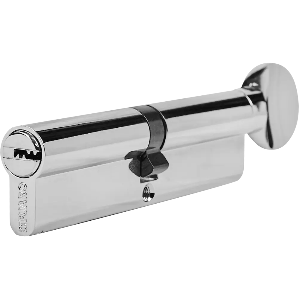 Цилиндр Fuaro D-PRO502, 120 мм, ключ/вертушка, цвет хром STLM-2057061
