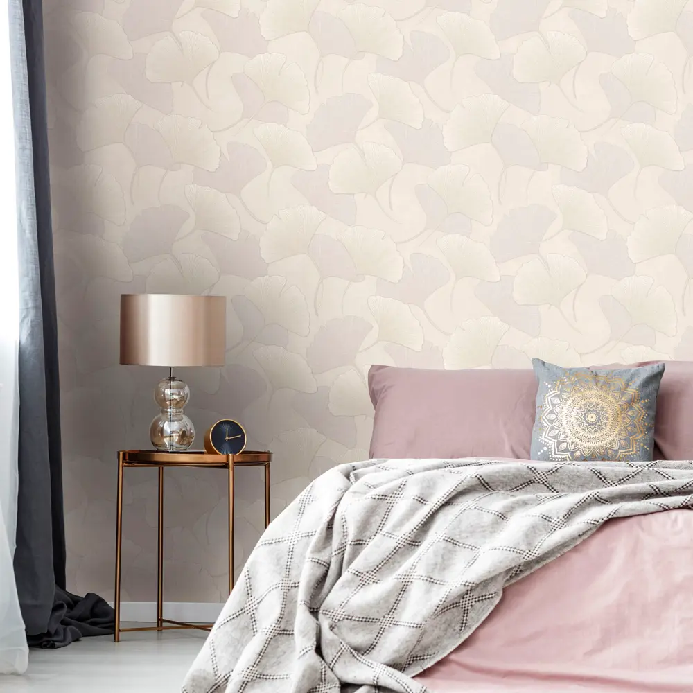 Обои флизелиновые Euro Decor Zen розовые 1.06 м ED7100-17 83273618 STLM-2058256 - Вид №2