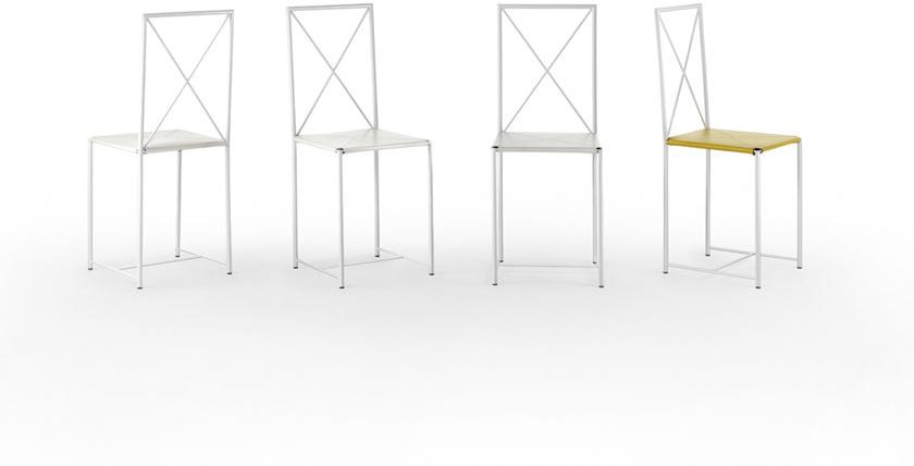 Flexform Металлический стул с открытой спинкой Moka sun-id-1463162 - Вид №2