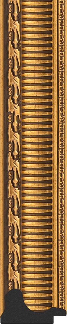 BY 1118 Зеркало в багетной раме - золотой акведук 61 mm EVOFORM Definite - Вид №2