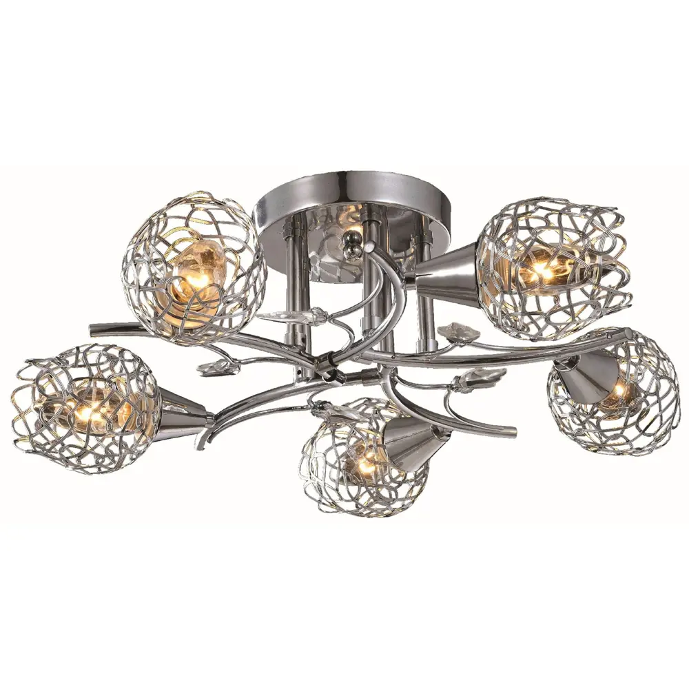 Люстра Dionis 5xE14x60 Вт, металл, цвет хром/прозрачный 14184541 STLM-2159832 Maytoni  - Вид №2