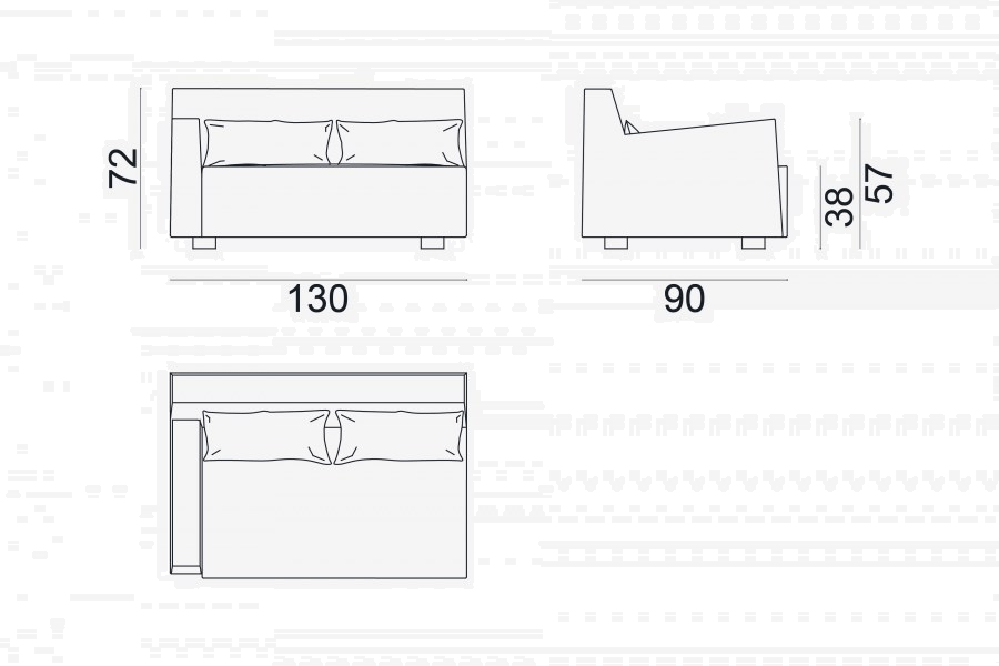 Gervasoni Модульный тканевый диван с шезлонгом More sun-id-1508981 - Вид №5