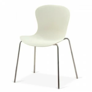 Пластиковый стул с сиденьем из полипропилена белый AFINA  240970 Белый