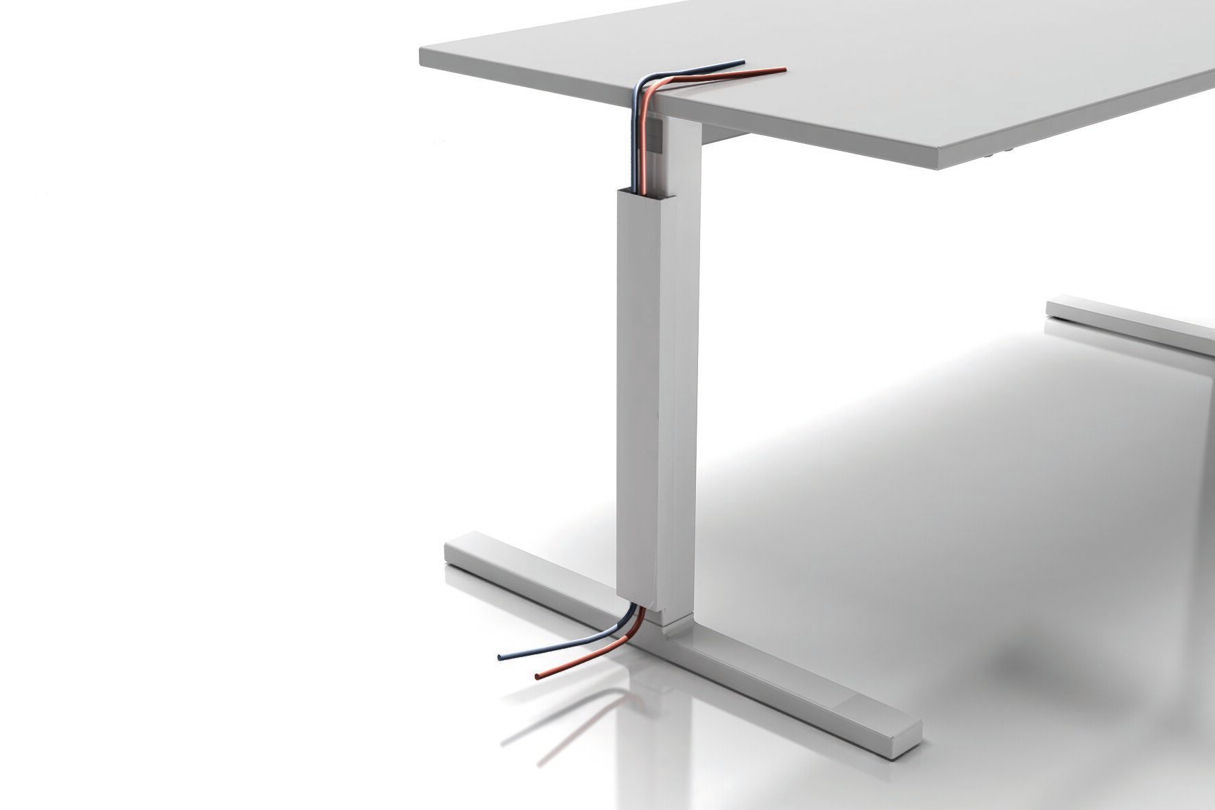 Стол для совещаний с регулируемой высотой из меламина с системой люверсов Haworth T_Up ARCH-00134832 - Вид №3