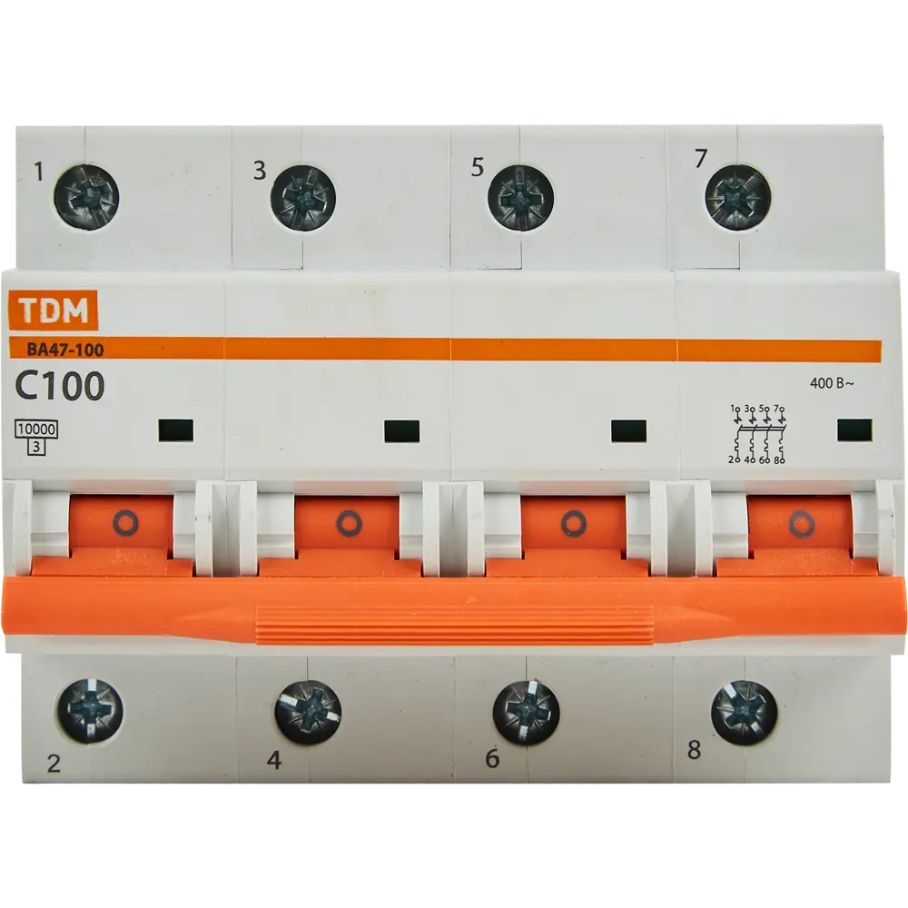 Автоматический выключатель TDM Electric ВА47-100 4P для защиты электросети 84399535 STLM-0049308 - Вид №1