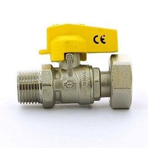 Кран шаровый FIV для газа 1/2" ВВ американка 3/4" NORMGAS флажок