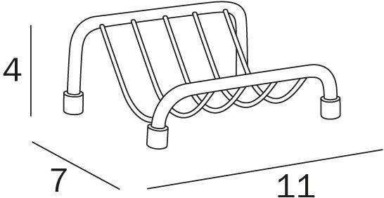 INDA® Мыльница для столешницы из металла Export A05070 - Вид №1