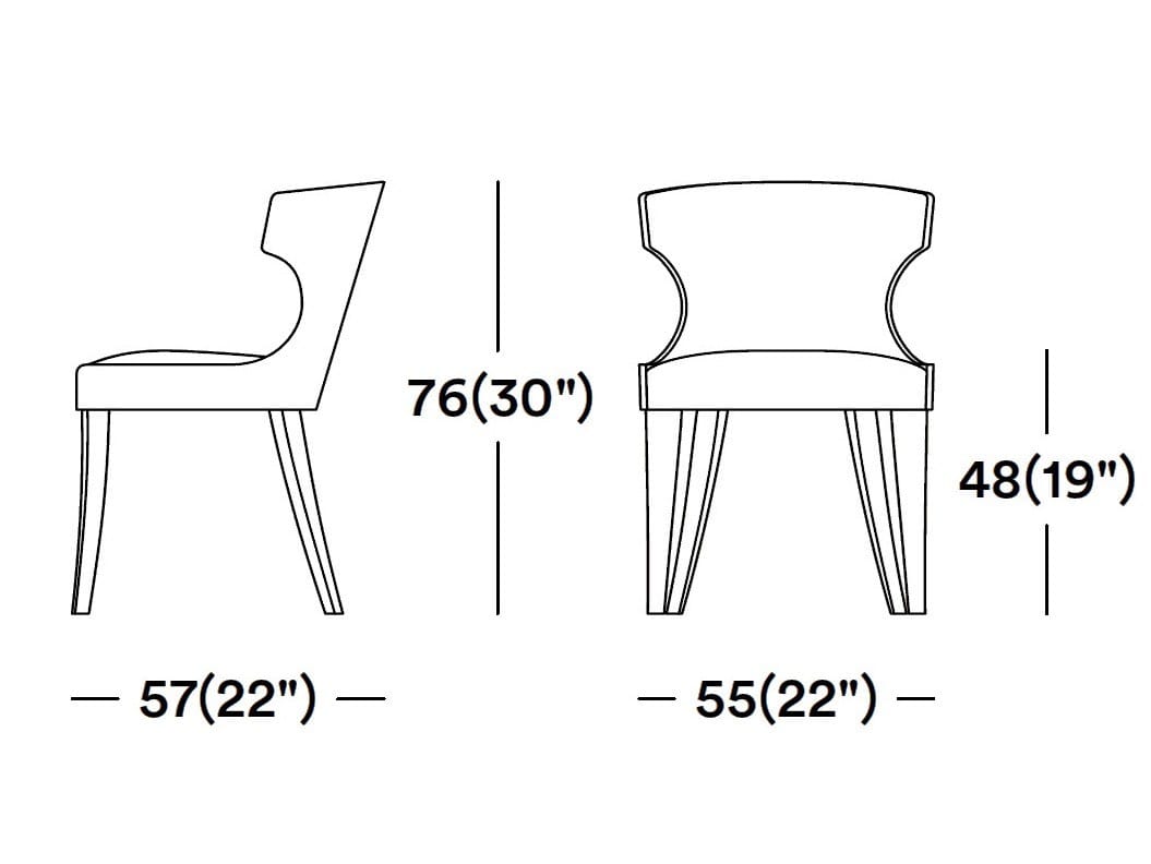 Стул из массива дерева с мягким сиденьем Tirolo Xie ARCH-00073886 - Вид №2