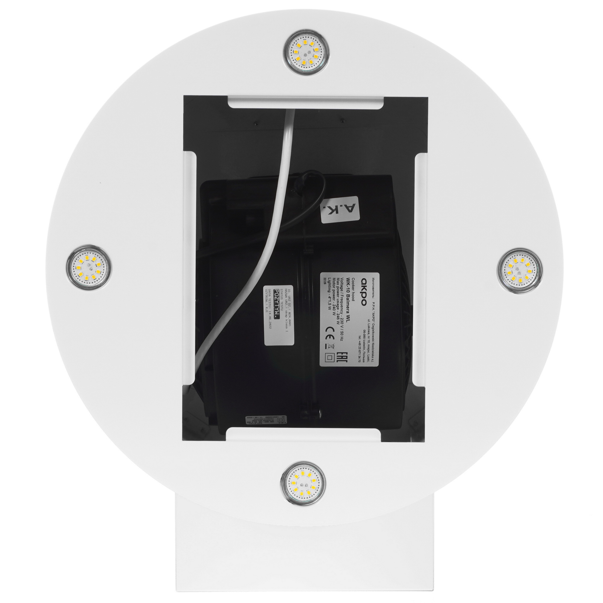 5370062 Вытяжка пристенная Akpo WK-10 Balmera WL белый STDN-0105159 - Вид №5