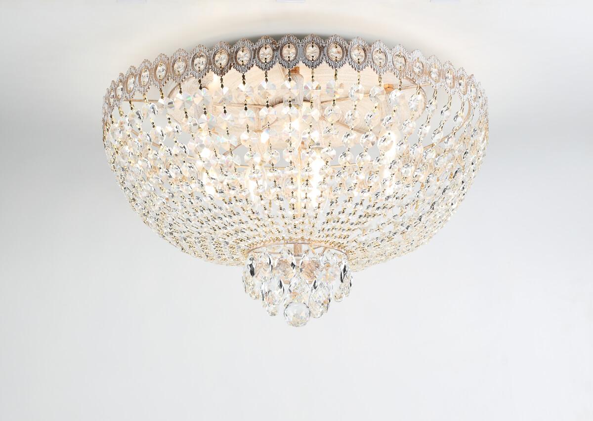Подвесная люстра Rivoli Vittoria 1014-109 RIVOLI ДИЗАЙНЕРСКИЕ, VITTORIA 336793 Золотой;прозрачный  - Вид №3