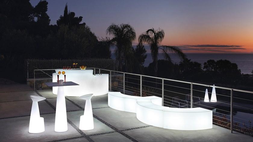 SLIDE Модульная светлая скамейка из полиэтилена sun-id-1405316 - Вид №1