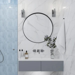 Настенная плитка Azori Mozart Calacatta 31.5x63 см 1.79 м² глянцевая цвет белый