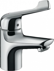 71920000 Novus Смеситель для раковины 70, однорычажный, с удлиненной ручкой 11,8 см и сливным гарнитуром Hansgrohe